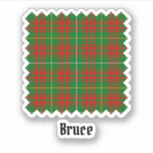 Clan Bruce Hunting Tartan Sticker (Voorkant)