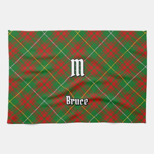 Clan Bruce Hunting Tartan Theedoek (Horizontaal)