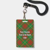 Clan Bruce Jacht Tartan Badge (Achterkant met lanyard)