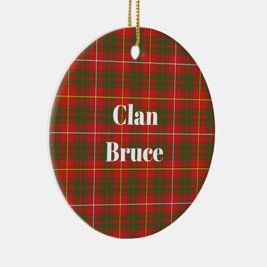 Clan Bruce Moderne Tartan Keramisch Ornament (Rechts)