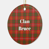 Clan Bruce Moderne Tartan Keramisch Ornament (Links)