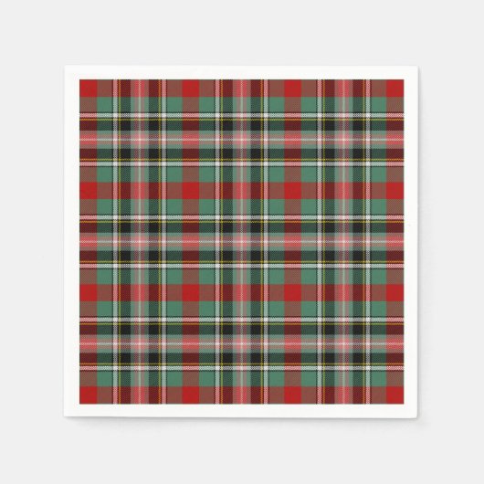 Clan Bruce of Kinnaird Tartan Servetten (Voorkant)