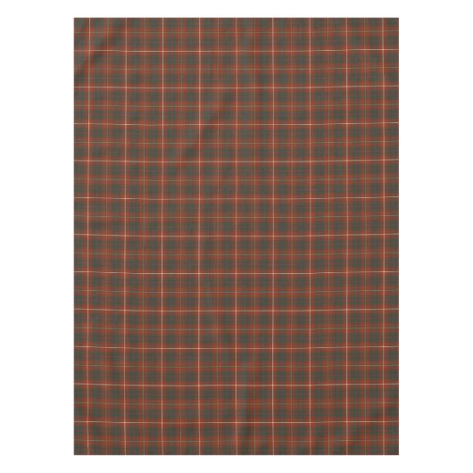 Clan Bruce Red en Brown Weathered Scottish Tartan Tafelkleed (Voorkant)