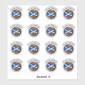 Clan Bruce Schotse Knoop & Vlag Sticker (Vel)
