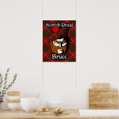 Clan Bruce Scottish Tartan Poster (Keuken)