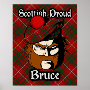Clan Bruce Scottish Tartan Poster