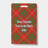 Clan Bruce Tartan Badge (Achterkant)