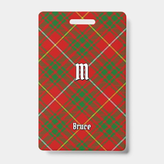 Clan Bruce Tartan Badge (Voorzijde)