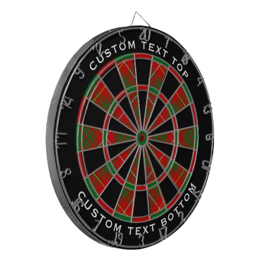 Clan Bruce Tartan Dartbord (Voorkant Links)