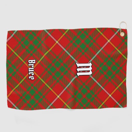 Clan Bruce Tartan Golfhanddoek (Horizontaal)