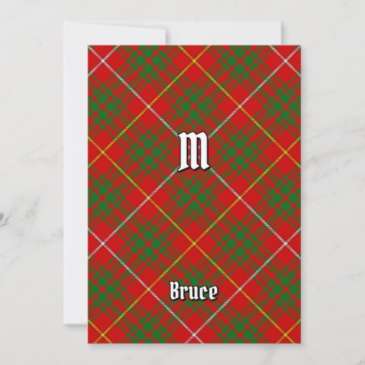 Clan Bruce Tartan Kaart (Voorkant)