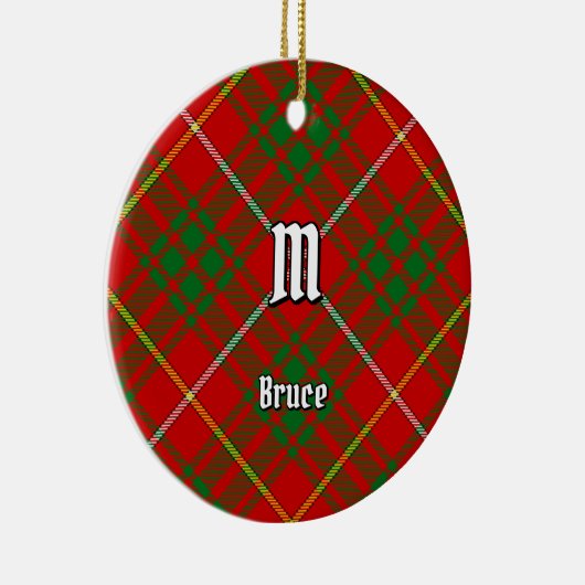 Clan Bruce Tartan Keramisch Ornament (Rechts)