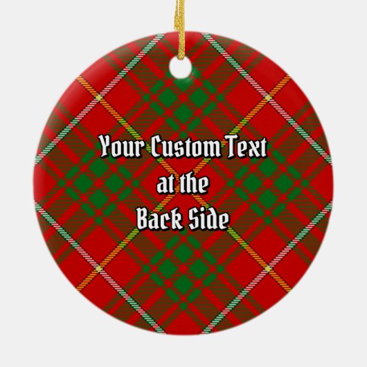 Clan Bruce Tartan Keramisch Ornament (Achterkant)