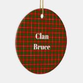 Clan Bruce tartan Keramisch Ornament (Rechts)