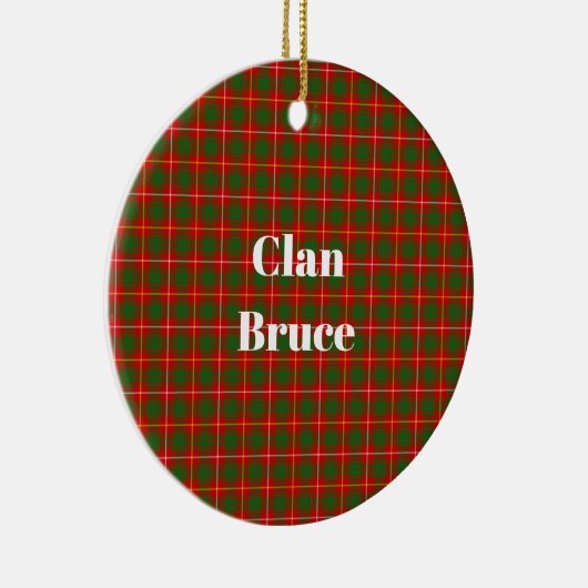 Clan Bruce tartan Keramisch Ornament (Rechts)