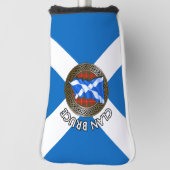 Clan Bruce Tartan Knot & Flag Golfheadcover (Draai 90)