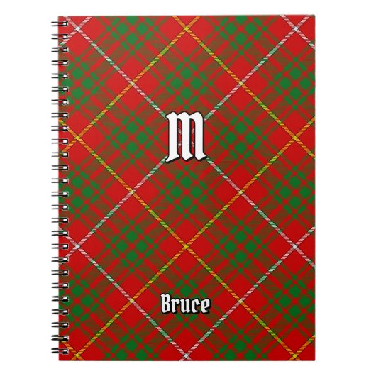 Clan Bruce Tartan Notitieboek (Voorkant)