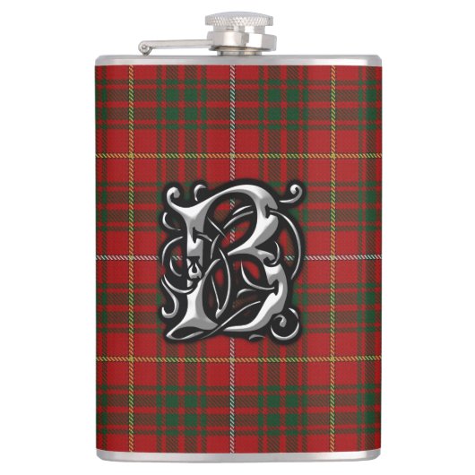 Clan Bruce Tartan Old Scotland Flask Heupfles (Voorkant)