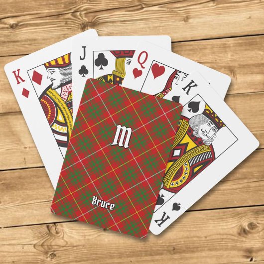 Clan Bruce Tartan Pokerkaarten