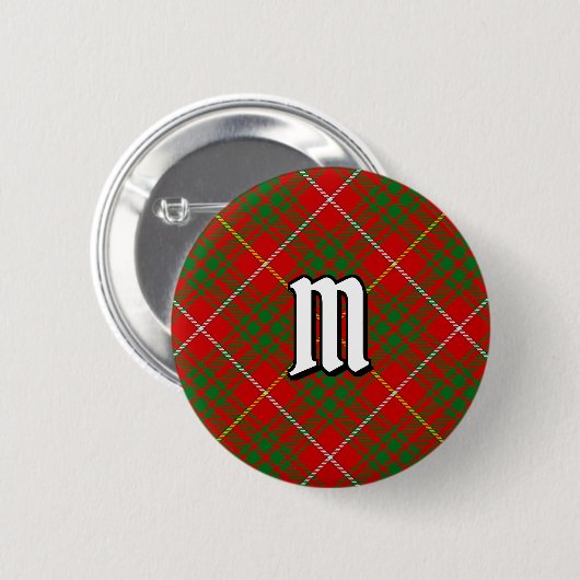 Clan Bruce Tartan Ronde Button 5,7 Cm (Voorkant /achterkant)