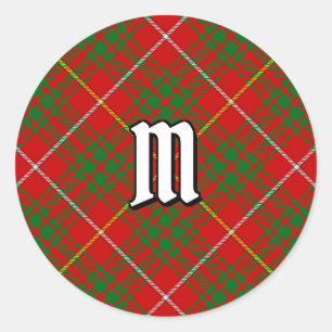Clan Bruce Tartan Ronde Sticker