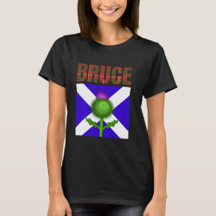 Clan Bruce Tartan Schotse familienaam Scotland PR T-shirt