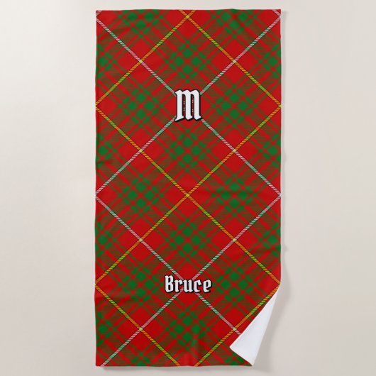 Clan Bruce Tartan Strandlaken (Voorkant)