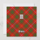 Clan Bruce Tartan Uitnodiging (Voorkant)
