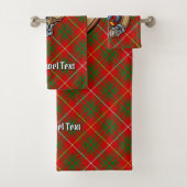 Clan Bruce Wapen over Tartan Bad Handdoek (Insitu)
