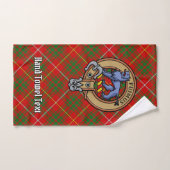 Clan Bruce Wapen over Tartan Bad Handdoek (Handdoek)
