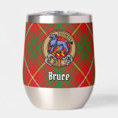 Clan Bruce Wapenschild over tartan (Voorkant)