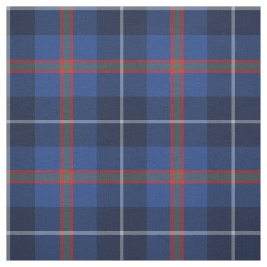 Clan Bryson Tartan Blue Pset Stof (Swatch)