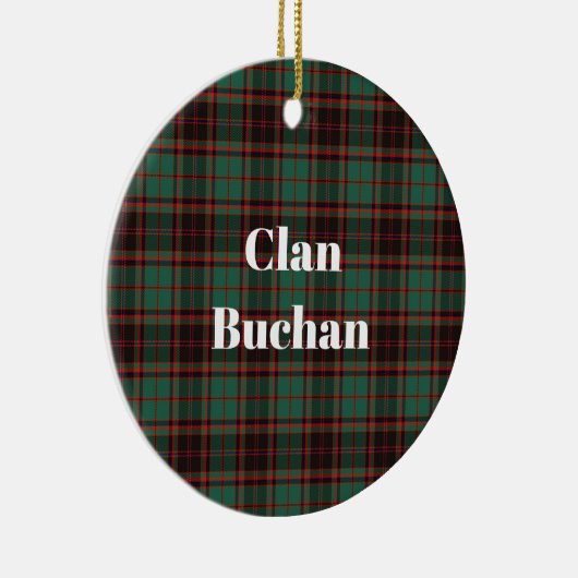Clan Buchan Ancient Tartan Keramisch Ornament (Rechts)