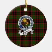 Clan Buchan Modern Badge Tartan Pset Keramisch Ornament (Voorkant)