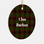 Clan Buchan Modern Tartan Keramisch Ornament (Rechts)