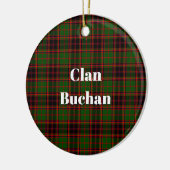 Clan Buchan Modern Tartan Keramisch Ornament (Links)