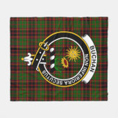 Clan Buchan Modern Tartan Pset Fleece Deken (Voorkant (Horizontaal))