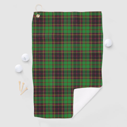 Clan Buchan Scottish Tartan Golfhanddoek (Insitu)