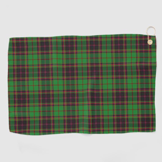 Clan Buchan Scottish Tartan Golfhanddoek (Horizontaal)