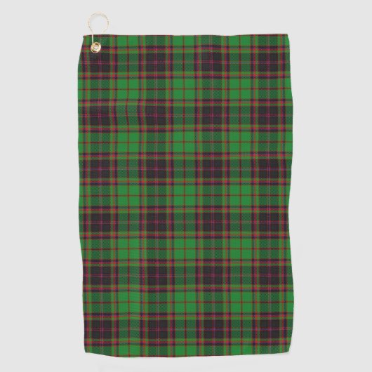 Clan Buchan Scottish Tartan Golfhanddoek (Voorkant)