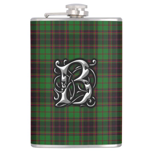 Clan Buchan Tartan Old Scotland Flask Heupfles (Voorkant)