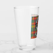Clan Buchanan Crest Badge & Tartan Glas (Rechts)