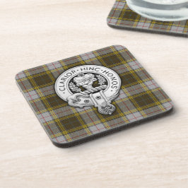 Clan Buchanan Crest & Dress Tartan Bier Onderzetter