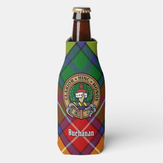Clan Buchanan Crest Flesjeskoeler (Fles Voorkant)