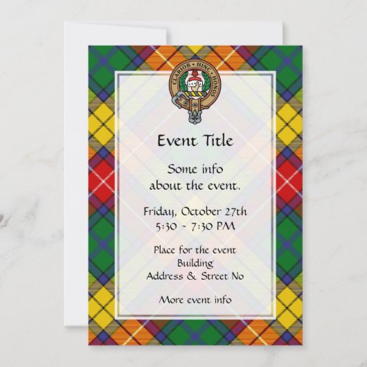 Clan Buchanan Crest Kaart (Voorkant)