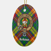 Clan Buchanan Crest Keramisch Ornament (Links)