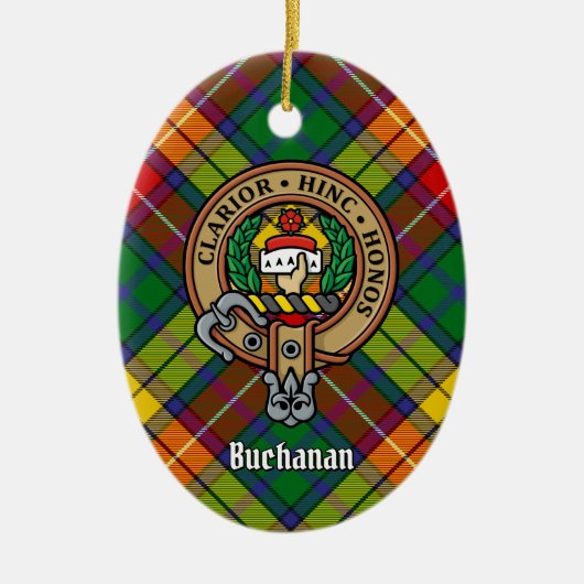 Clan Buchanan Crest Keramisch Ornament (Voorkant)