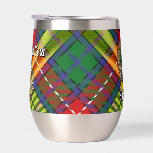 Clan Buchanan Crest over Tartan (Rechts)