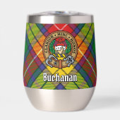 Clan Buchanan Crest over Tartan (Voorkant)