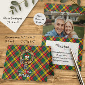 Clan Buchanan Crest over Tartan